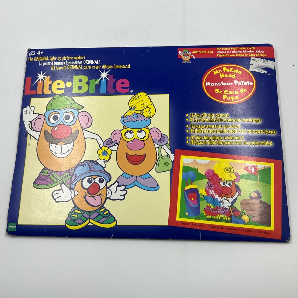 Vintage Lite Brite Potato Head Refills 1996 Complete